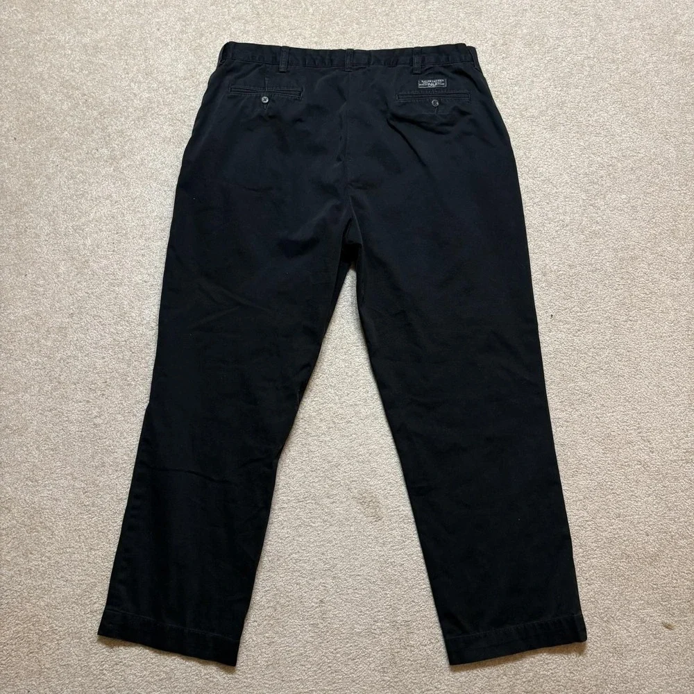 Polo Ralph Lauren Pants Mens‎ 38x30 Black Chino Prospect Pant Classic Fit Casual